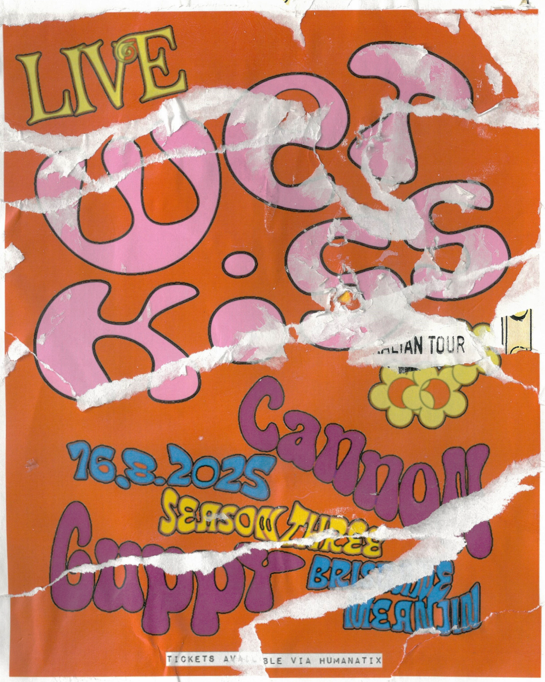 Wet Kiss Tour Poster