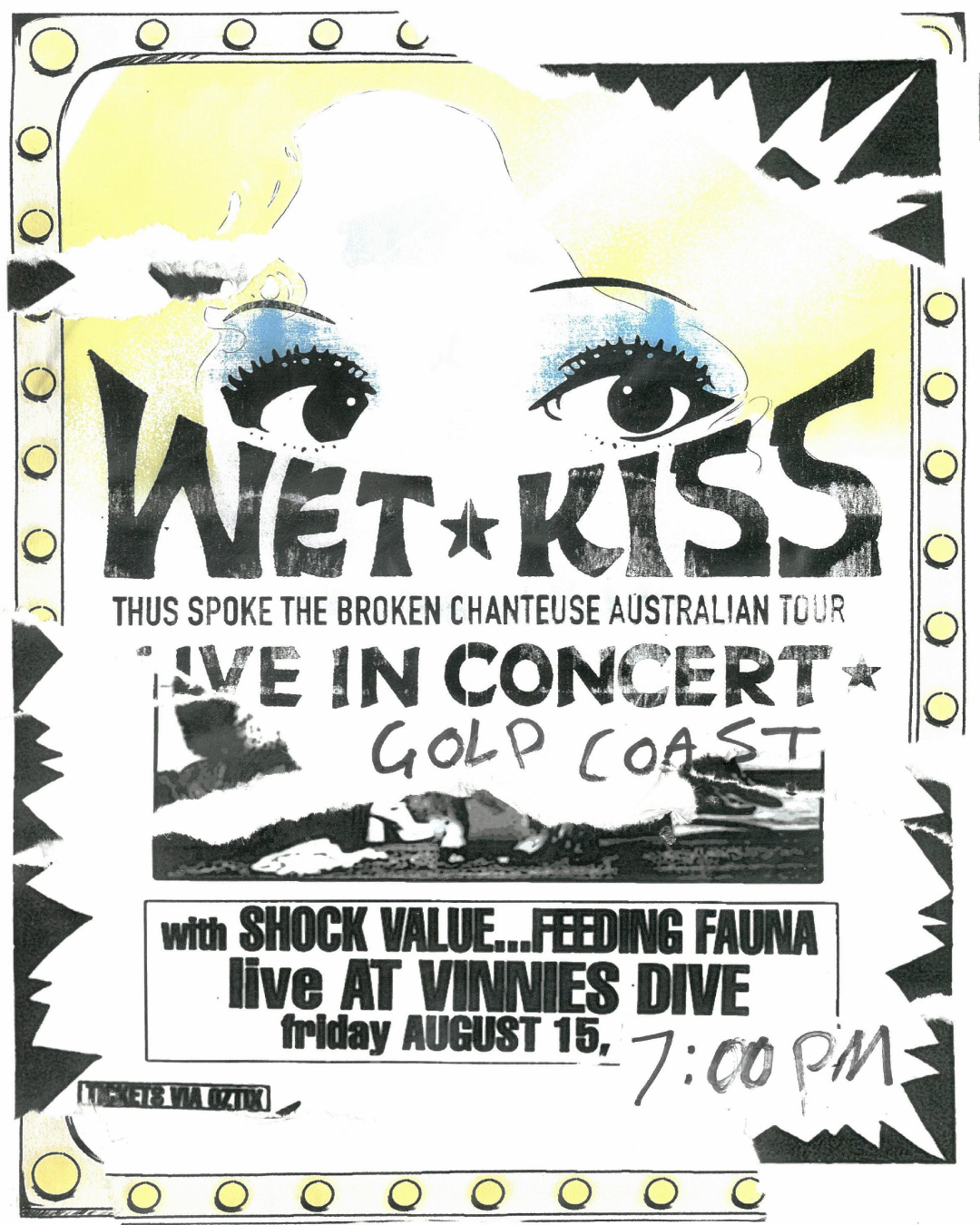Wet Kiss Tour Poster