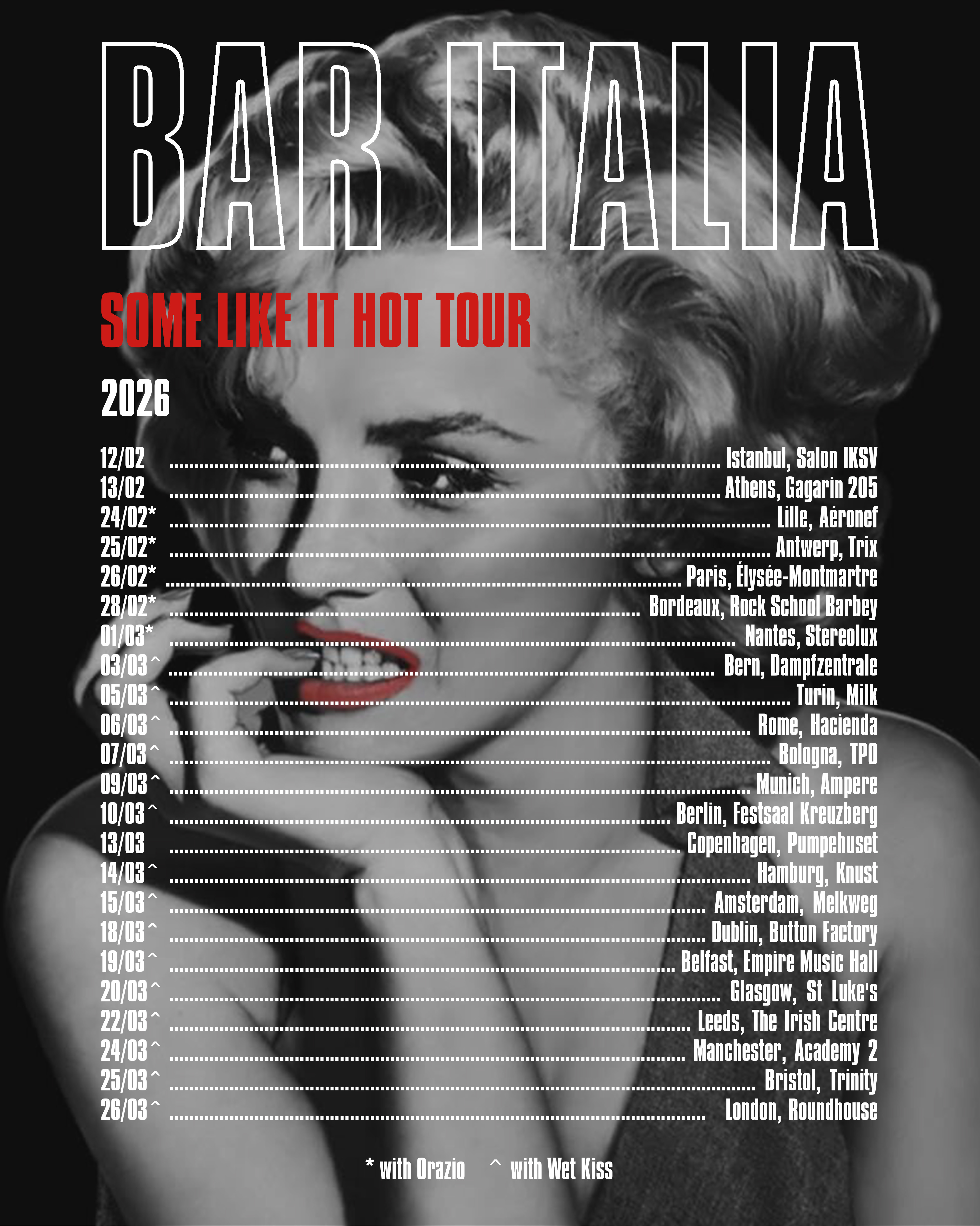 Wet Kiss Tour Poster